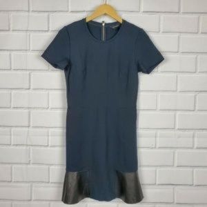 Club Monaco Jane Leather Panel Dress